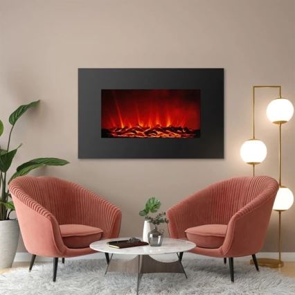 LED Seinä sähkötakka lämmityksellä LED/2000W/230V 56x88 cm