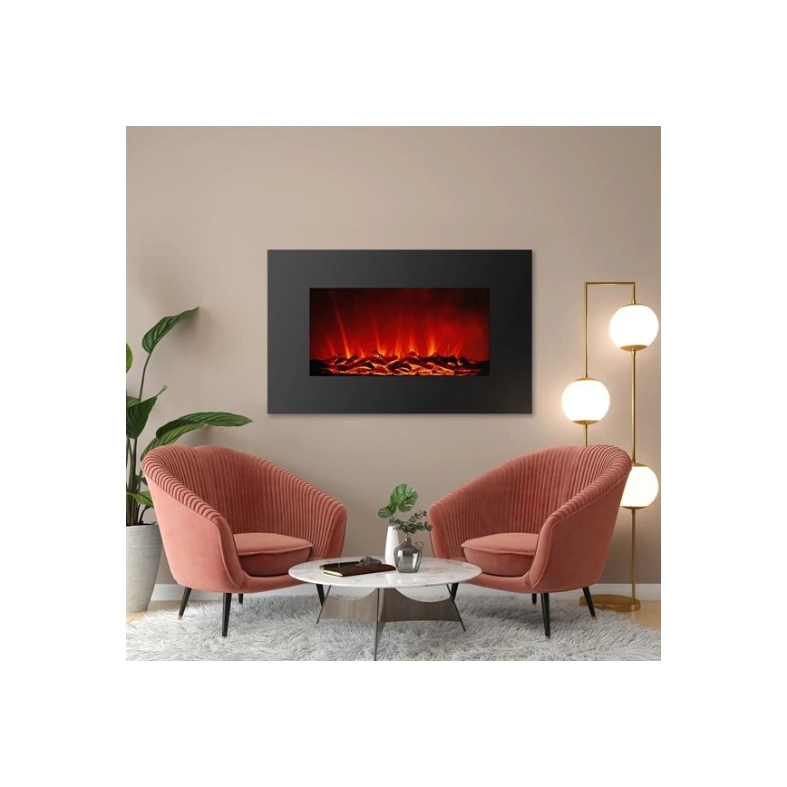 LED Seinä sähkötakka lämmityksellä LED/2000W/230V 56x88 cm
