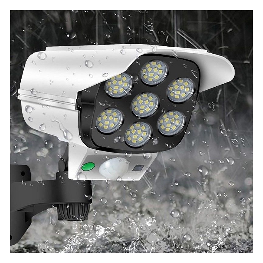 LED Solar maketa bezpečnostní kamery anturilla KAMERA LED/1W/3,7V IP44 + kauko-ohjaus