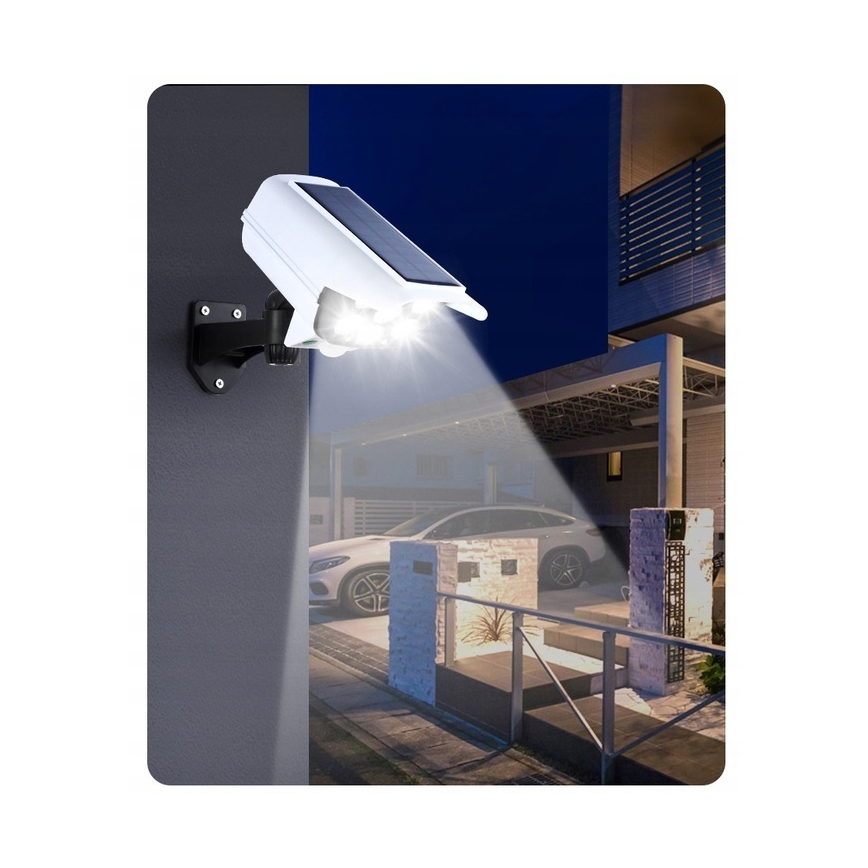 LED Solar maketa bezpečnostní kamery anturilla KAMERA LED/1W/3,7V IP44 + kauko-ohjaus