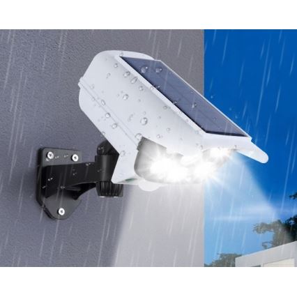 LED Solar maketa bezpečnostní kamery anturilla KAMERA LED/1W/3,7V IP44 + kauko-ohjaus