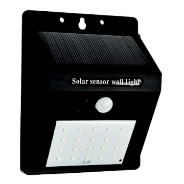 LED-seinäaurinkovalaisin anturilla LED/0,55W/3,7V 6500K IP65