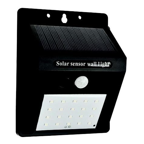 LED-seinäaurinkovalaisin anturilla LED/0,55W/3,7V 6500K IP65