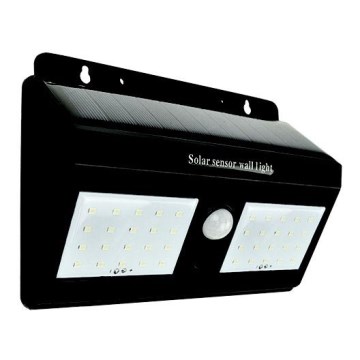 LED-seinäaurinkovalaisin anturilla LED/1,2W/3,7V 6500K IP65