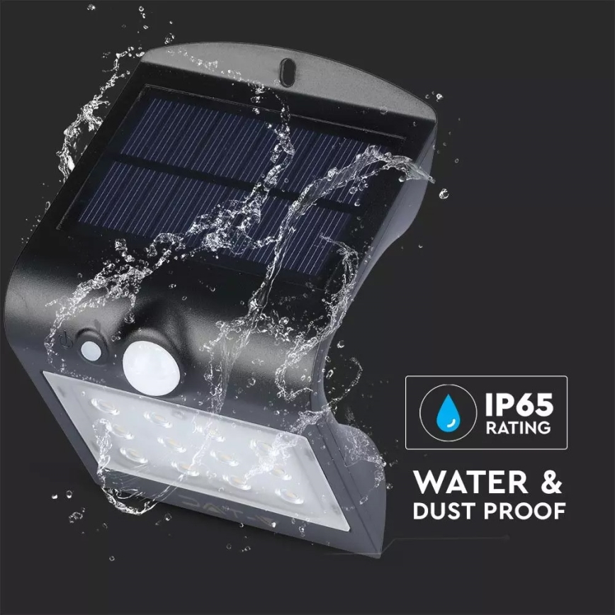 LED-seinäaurinkovalaisin anturilla LED/1.5W/3,7V IP65 1200 mAh
