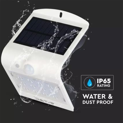 LED-seinäaurinkovalaisin anturilla LED/1.5W/3,7V IP65 1200 mAh