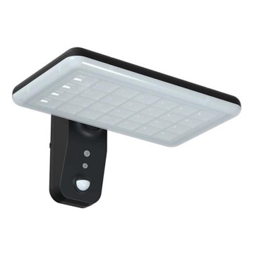 LED-seinäaurinkovalaisin anturilla LED/15W/3,2V 4000K/6000K IP65 musta