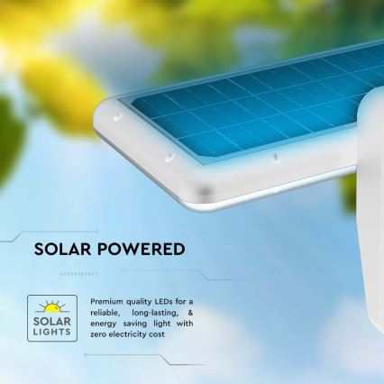 LED-seinäaurinkovalaisin anturilla LED/15W/3,2V 4000K/6000K IP65 valkoinen