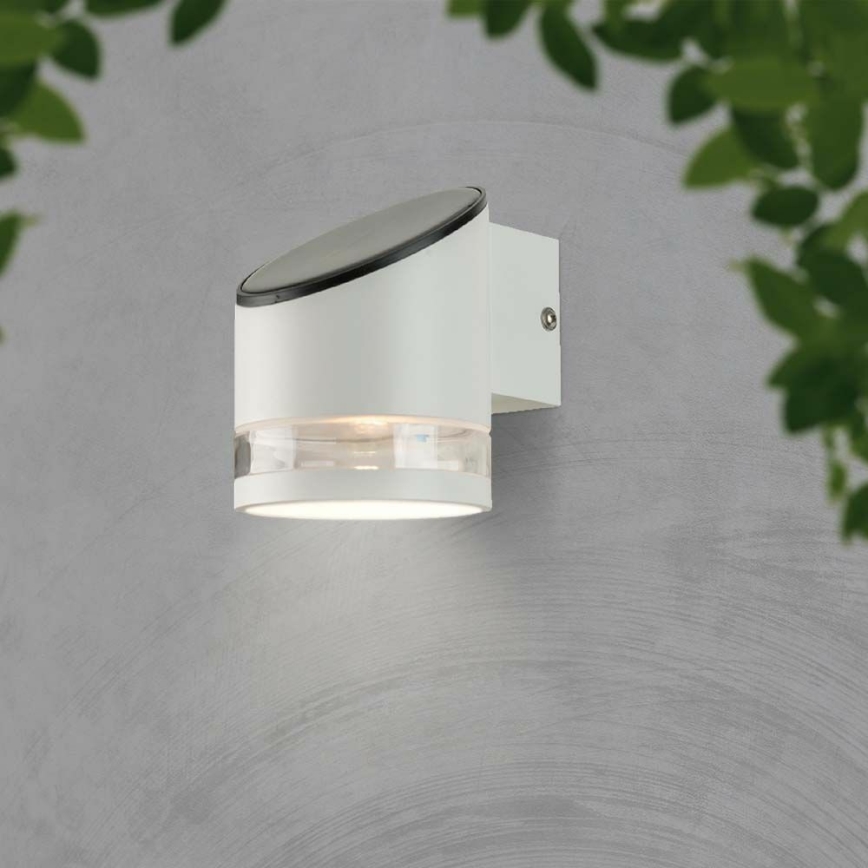 LED-seinäaurinkovalaisin anturilla LED/1W/3,7V IP54 3000K 1200 mAh valkoinen