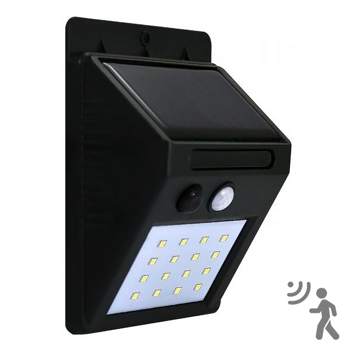 LED-seinäaurinkovalaisin anturilla LED/2,2W IP44