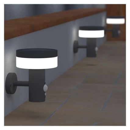 LED-seinäaurinkovalaisin anturilla LED/2W/3,7V 1200 mAh IP44