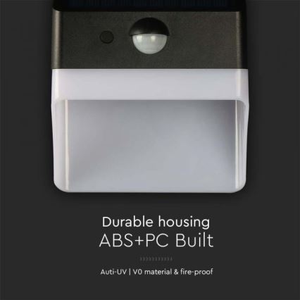 LED-seinäaurinkovalaisin anturilla LED/2W/3,7V 4000K IP65 1200 mAh