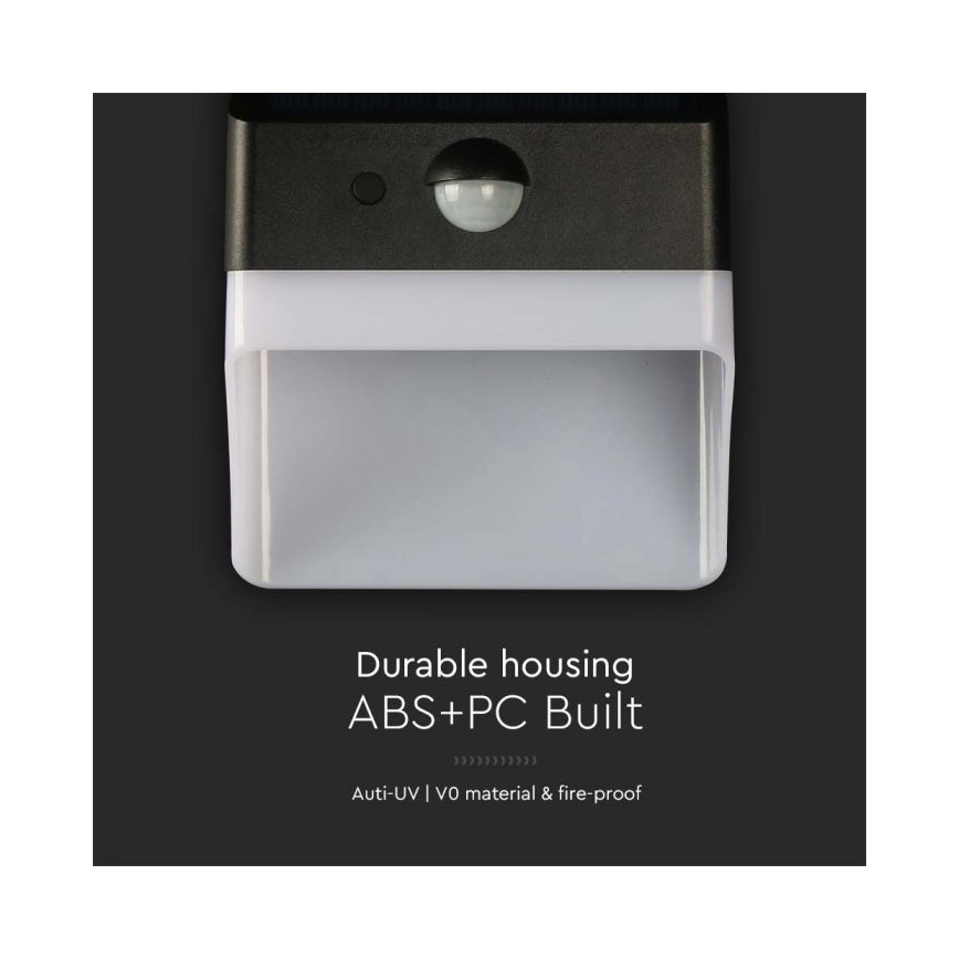 LED-seinäaurinkovalaisin anturilla LED/2W/3,7V 4000K IP65 1200 mAh