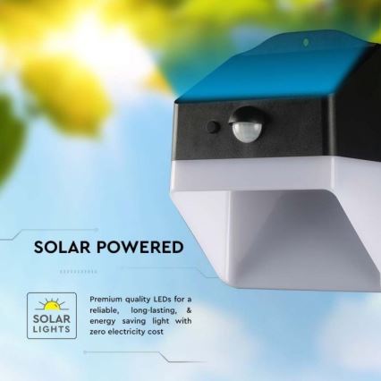 LED-seinäaurinkovalaisin anturilla LED/2W/3,7V 4000K IP65