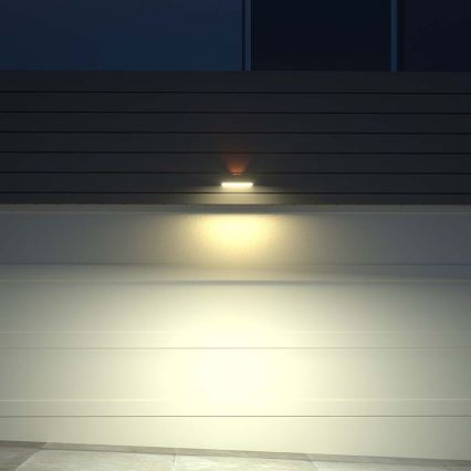 LED-seinäaurinkovalaisin anturilla LED/3W/3,7V 3000K/4000K IP65 musta