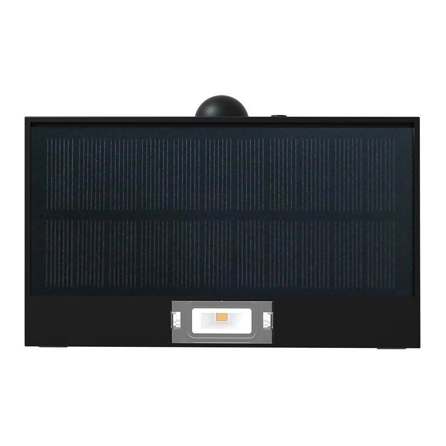 LED-seinäaurinkovalaisin anturilla LED/3W/3,7V 3000K/4000K IP65 musta