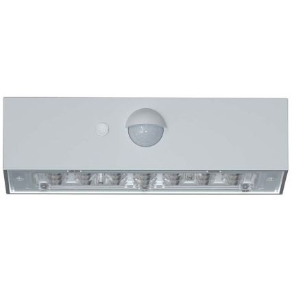 LED-seinäaurinkovalaisin anturilla LED/3W/3,7V 3000K/4000K IP65 valkoinen
