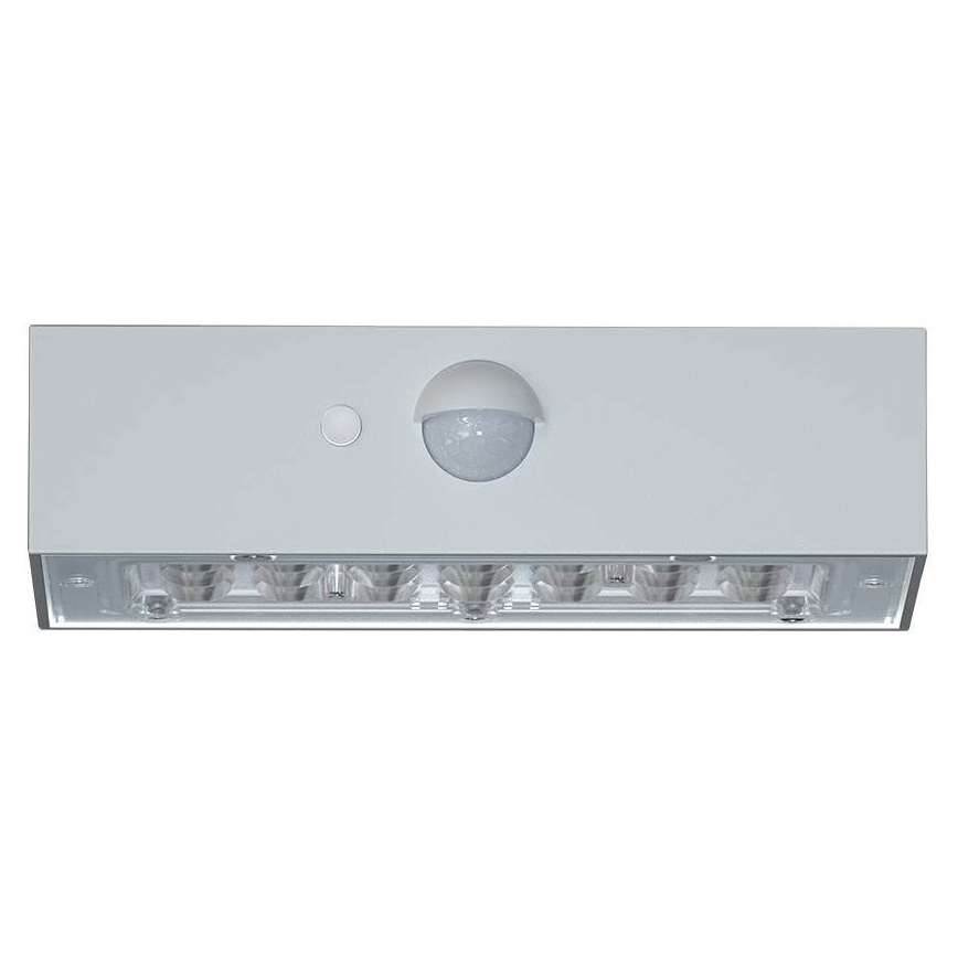 LED-seinäaurinkovalaisin anturilla LED/3W/3,7V 3000K/4000K IP65 valkoinen