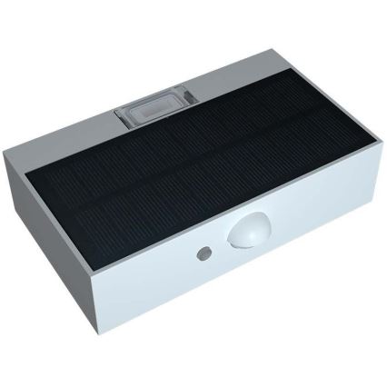 LED-seinäaurinkovalaisin anturilla LED/3W/3,7V 3000K/4000K IP65 valkoinen