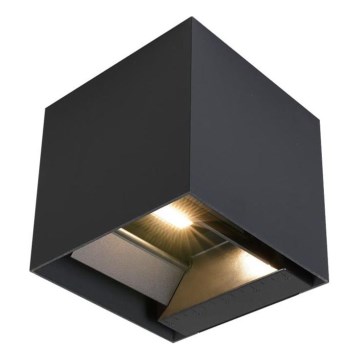 LED-seinäaurinkovalaisin anturilla LED/3W/3,7V IP65 4000K musta