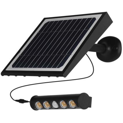 LED-seinäaurinkovalaisin anturilla LED/8W/3,7V IP65 6000K 4000 mAh