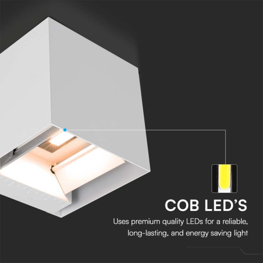 LED-seinäaurinkovalaisin anturilla LED/9W/3,7V IP65 3000K valkoinen