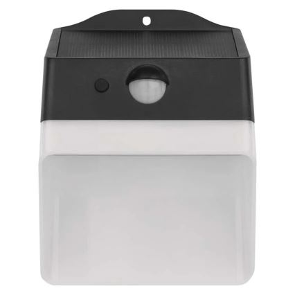 LED-seinäaurinkovalaisin anturilla LUMI LED/3,7W IP65 musta