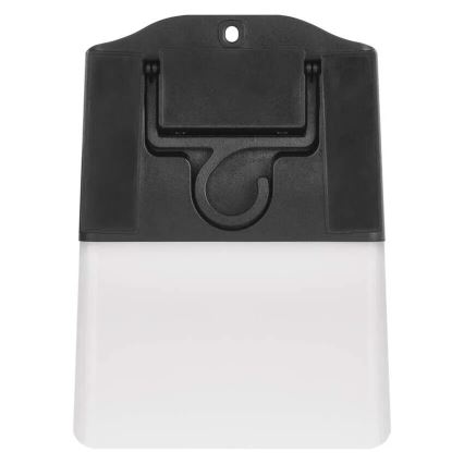 LED-seinäaurinkovalaisin anturilla LUMI LED/3,7W IP65 musta