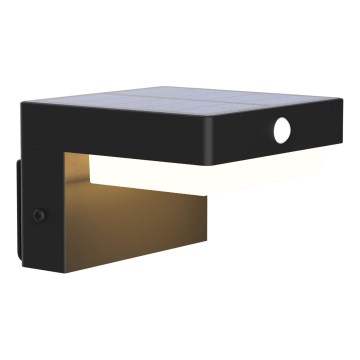 LED-seinäaurinkovalaisin anturilla MALI LED/4,5W/3,7V 2000 mAh IP44 musta