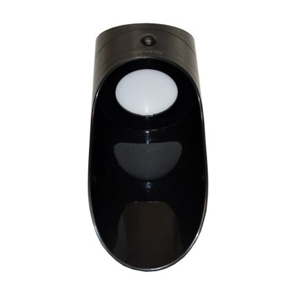 LED-seinäaurinkovalaisin anturilla PALESA LED/1W/3,7V IP65 musta