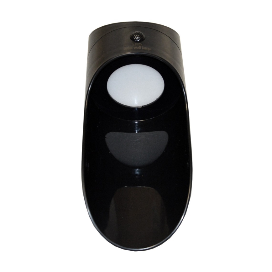 LED-seinäaurinkovalaisin anturilla PALESA LED/1W/3,7V IP65 musta