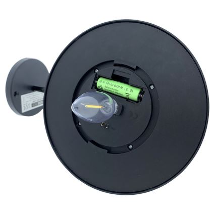 LED-seinäaurinkovalaisin LED/0,5W/1,2V 600 mAh IP44 musta