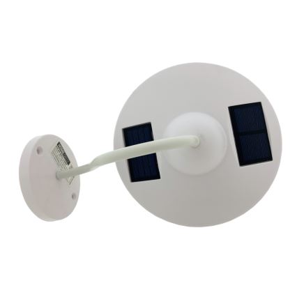 LED-seinäaurinkovalaisin LED/0,5W/1,2V IP44 valkoinen