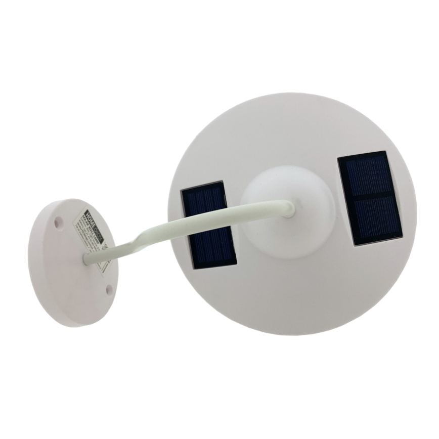 LED-seinäaurinkovalaisin LED/0,5W/1,2V IP44 valkoinen