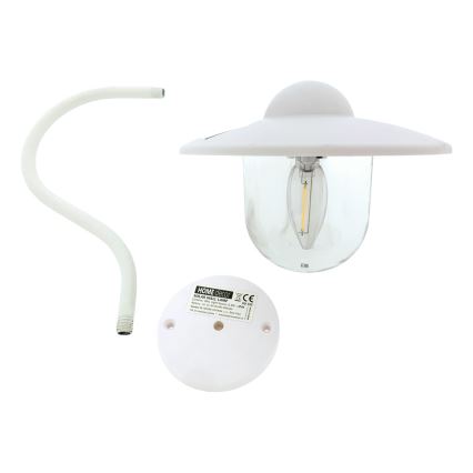 LED-seinäaurinkovalaisin LED/0,5W/1,2V IP44 valkoinen