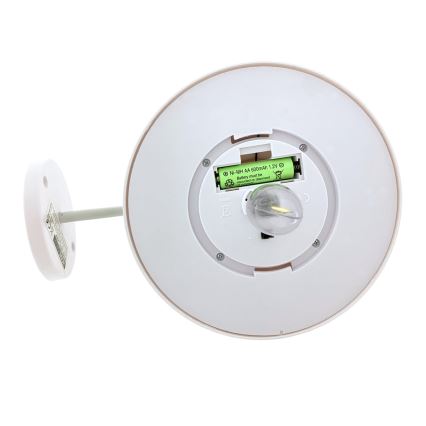 LED-seinäaurinkovalaisin LED/0,5W/1,2V IP44 valkoinen