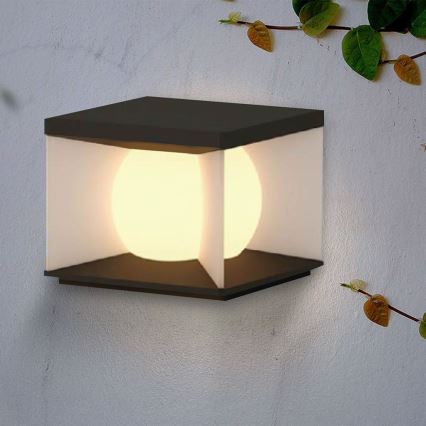 LED Himmennettävä aurinko seinävalaisin LED/8W/3,7V IP65 3000K + kauko-ohjaus