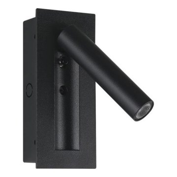 LED-seinäkohdevalaisin LED/2W/230V 3000K musta