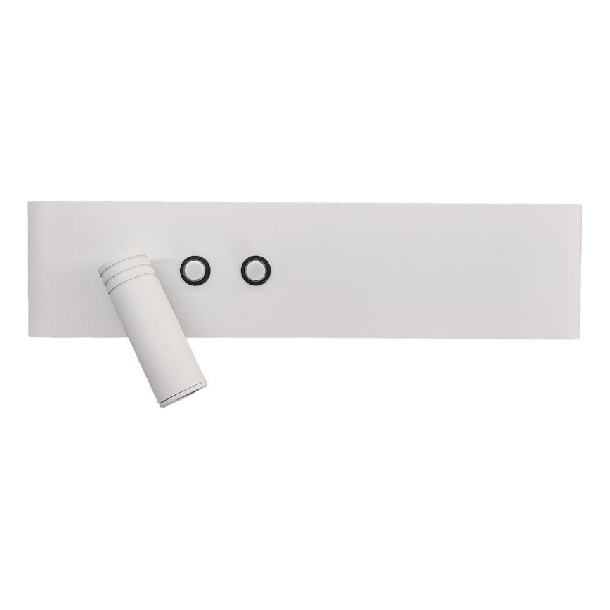 LED seinäkohdevalaisin RESORT LED/10W/230V + LED/3W valkoinen vasen