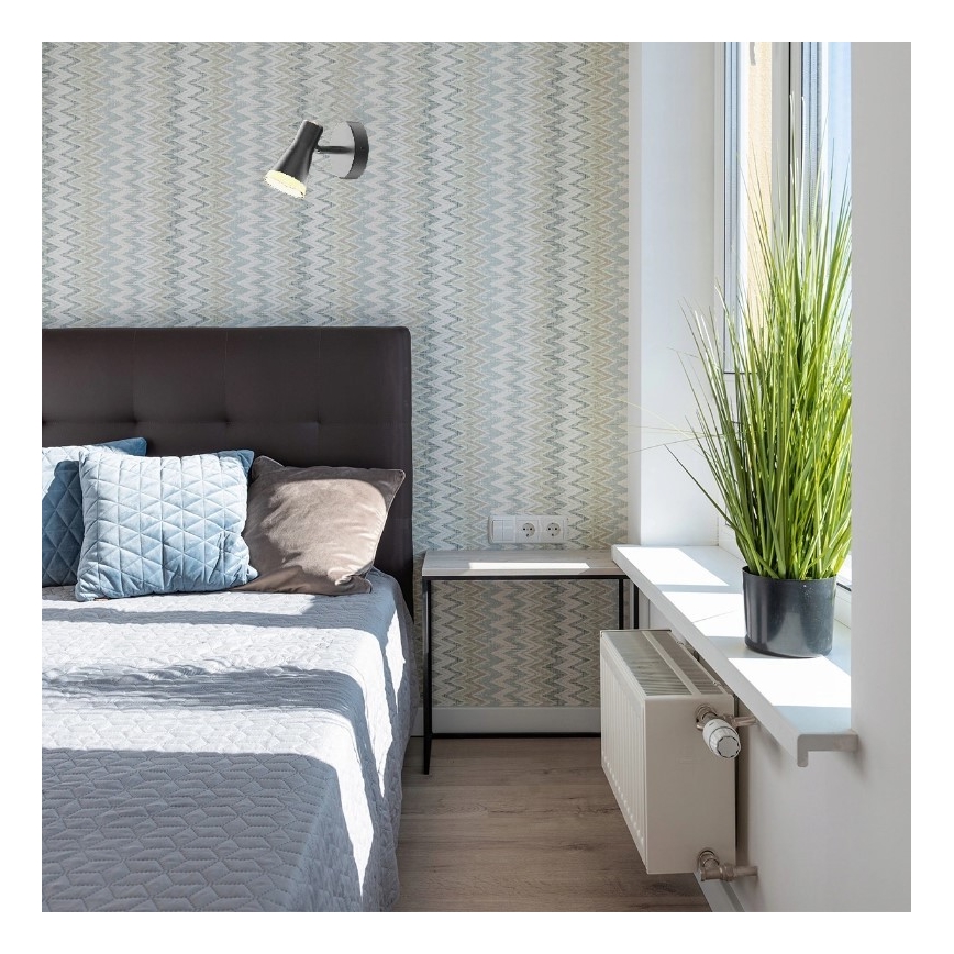 LED-seinäkohdevalo BERG LED/4,2W/230V musta