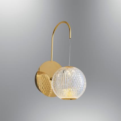 LED Seinälamppu CREMONA LED/5W/230V 3000K kultainen