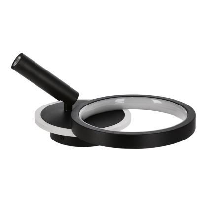 LED-seinäspotti MONET LED/16W/230V musta