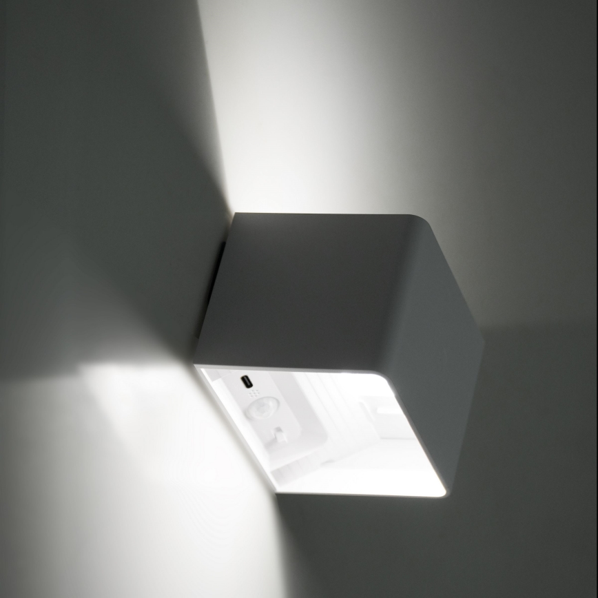 LED Himmennettävä seinä kosketus kevyt anturilla MIRI LED/2,5W/3,7V 3000/4000/6400K 4000 mAh valkoinen