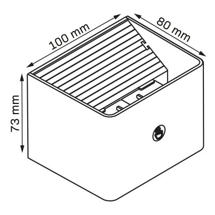 LED Himmennettävä seinä kosketus kevyt anturilla MIRI LED/2,5W/3,7V 3000/4000/6400K 4000 mAh valkoinen