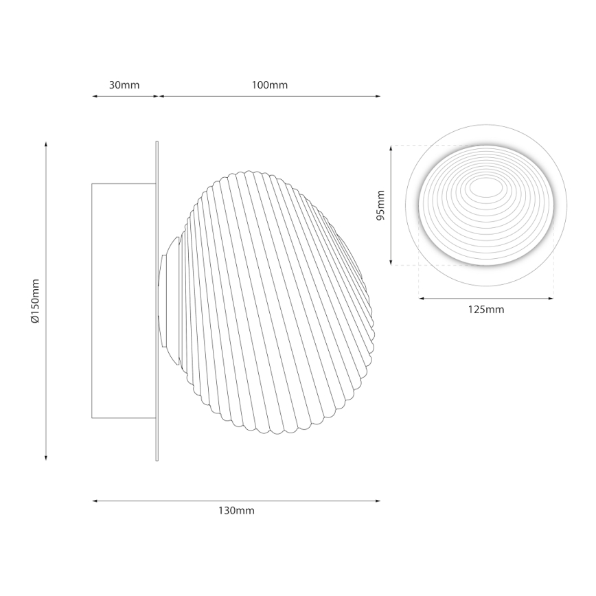 LED-seinävalaisin BOLLA LED/3W/230V kiiltävä kromi