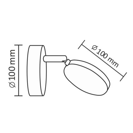 LED Seinävalaisin CAPRI LED/5W/230V