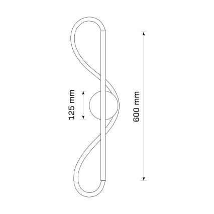 LED-seinävalaisin EMMA LED/19W/230V, kultainen