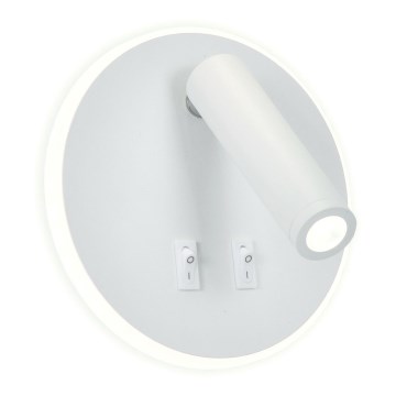 LED-seinävalaisin IRIS LED/12W/230V 3000K valkoinen