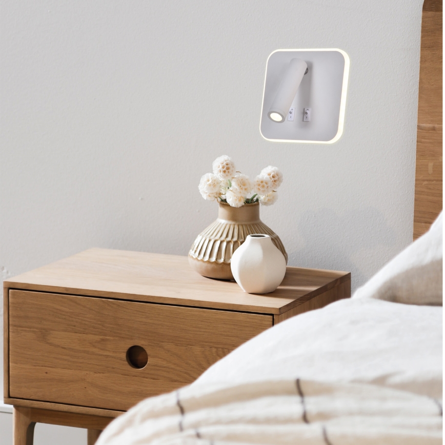 LED-seinävalaisin IRIS LED/14W/230V 3000K valkoinen