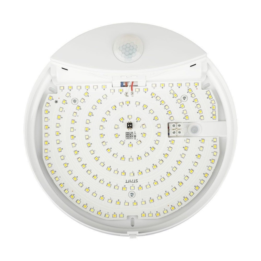 LED-seinävalaisin kylpyhuoneeseen anturilla SAMSUNG CHIP LED/15W/230V 3000/4000/6000K IP44 valkoinen